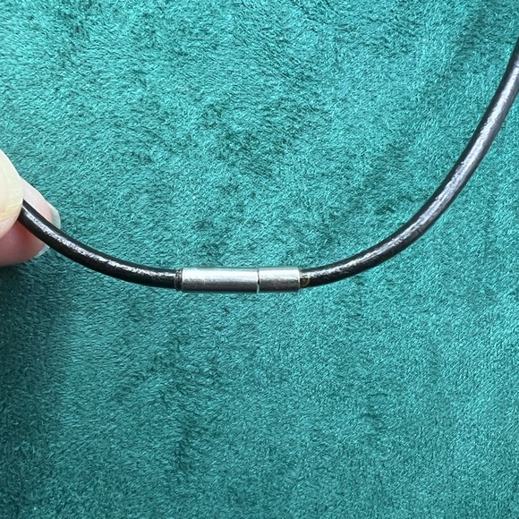 CZ dangle clear rhinestone multi-shaped Antique looking Custom made 16” Necklace - Picture 8 of 11